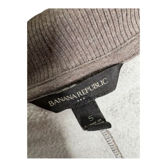 Banana Republic open front cardigan cocoa brown fleece size small - Picture 2 of 4